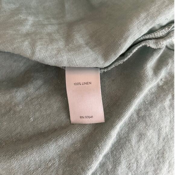 J. JILL Pure Love Linen Tunic Top Green knit sweater 3/4 sleeve LP LARGE PETITE - Picture 6 of 7